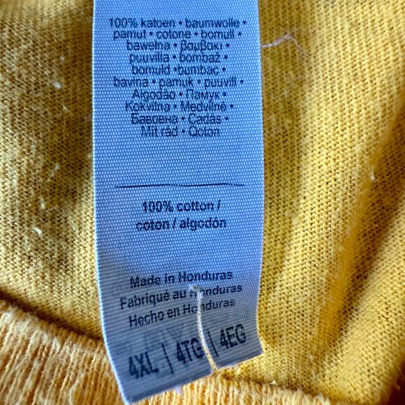 Gildan Missouri Tigers heavy cotton tee 4XL relaxed -‎ Mizzou gold - Picture 5 of 7